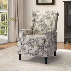 TINA'S HOME Set Of 2 Recliner Sofa Chair Fabric Upholstered For Living Room Leisure And Entertainment,Navy Checkerboard -Safavieh Furnitue Shop 51SFJD5x7DL. AC