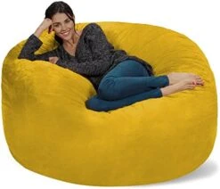 Chill Sack Bean Bag Chair Cover, 8-feet, Microsuede - Purple -Safavieh Furnitue Shop 51T305hMkqL. AC