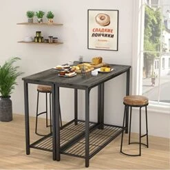 Ecoprsio Console Table Sofa Table With Mesh Shelves, 2 Tier Entryway Table Foyer Table For Entryway, Front Hall, Hallway, Sofa, Couch, Living Room, Coffee Bar, Kitchen, Grey -Safavieh Furnitue Shop 51TeTB9GRcL