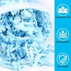 MorTime 5 Lb Bean Bag Filler Shredded Memory Foam Fill For Bean Bags Pillows Chairs Crafts, Bean Bag Refill Replacement Fills, 14 L -Safavieh Furnitue Shop 51Tyyajm6tS