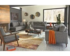 Signature Design By Ashley Zardoni Right Arm Facing Corner Chaise, Charcoal 9 Signature Design By Ashley Zardoni Right Arm Facing Corner Chaise, Charcoal -Safavieh Furnitue Shop 51UAhhC5hNL