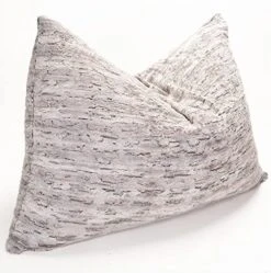 Jaxx Bean Bags Pillow Saxx Bean Bag Chairs, 5.5 Feet, Premium Luxe Fur - Silver Fox -Safavieh Furnitue Shop 51UGvnamh L. AC