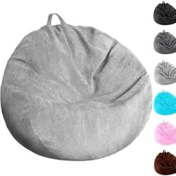 Bean Bag Chair Cover (No Filler) Washable Ultra Soft Corduroy Sturdy Zipper Beanbag Cover For Organizing Plush Toys Or Textile, Sack Bean Bag For Kids, Adults, Teens -Safavieh Furnitue Shop 51UMQD0gVL. AC