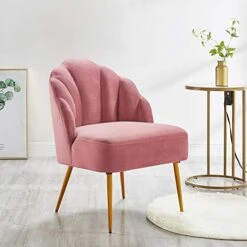 Ball & Cast Accent Chair, 26D X 23.5W X 32.25H In, Rose -Safavieh Furnitue Shop 51V92RkaGrL