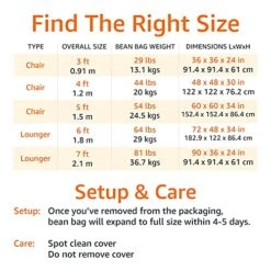 Amazon Basics Memory Foam Filled Bean Bag Chair With Microfiber Cover - 6-Foot, Gray -Safavieh Furnitue Shop 51W9H3nGmAL