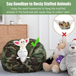 CALA Stuffed Animal Storage Bean Bag Chair-Cover Only- Extra Large 38" Kids Soft Toy Storage - 100% Cotton Canvas Bean Bag Chair(Camouflage) 14 CALA Stuffed Animal Storage Bean Bag Chair-Cover Only- Extra Large 38" Kids Soft Toy Storage - 100% Cotton Canvas Bean Bag Chair(Camouflage) -Safavieh Furnitue Shop 51WK11zt32L