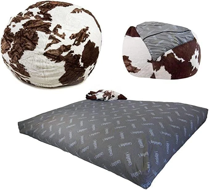 CordaRoy's Queen Convertible Beanbag - Faux Fur 2 CordaRoy's Queen Convertible Beanbag - Faux Fur - Image 2