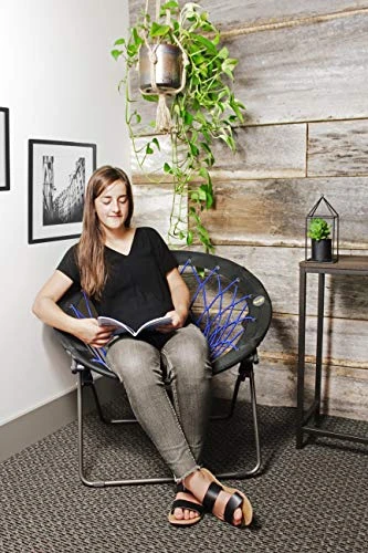 Zenithen Limited Indigo Bunjo Bungee Dish Chair For Dorms, Living Rooms, And Bedrooms (Pack Of 1, Indigo) 4 Zenithen Limited Indigo Bunjo Bungee Dish Chair For Dorms, Living Rooms, And Bedrooms (Pack Of 1, Indigo) - Image 4