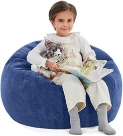 Nobildonna Bean Bag Chair Cover (No Filler) For Kids And Adults. Extra Large 300L Beanbag Stuffed Animal Storage Soft Premium Corduroy -Safavieh Furnitue Shop 51YqUhmwKiS. AC