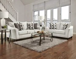 Roundhill Furniture Camero Sofa And Loveseat Set -Safavieh Furnitue Shop 51YxxjkcEqL. AC