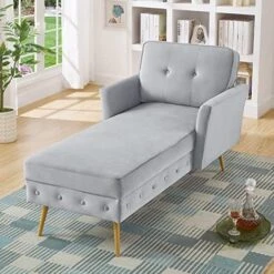 24KF Taupe Velvet Upholstered Tufted Chaise Lounge Chair, Chaise Sofa Bed In 57" Bed Bench,Chair Bed, Chaise Lounge For Offices ,Living Room And Bedroom,Living Room Chaise Chairs-Taupe 21 24KF Taupe Velvet Upholstered Tufted Chaise Lounge Chair, Chaise Sofa Bed In 57" Bed Bench,Chair Bed, Chaise Lounge For Offices ,Living Room And Bedroom,Living Room Chaise Chairs-Taupe -Safavieh Furnitue Shop 51ZRgPf0MVL. AC