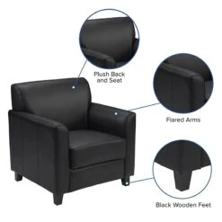 Flash Furniture HERCULES Diplomat Series Black LeatherSoft Chair 19 Flash Furniture HERCULES Diplomat Series Black LeatherSoft Chair -Safavieh Furnitue Shop 51ZlvY4CoPL
