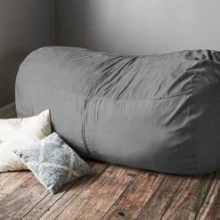 Jaxx 7 Foot Bean Bag Sofa, Charcoal -Safavieh Furnitue Shop 51b2NpnztUL