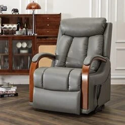 DYNOX Small Lift Chair Recliners With Massage And Heat, Dual Motor Power Lift Sofa With Infinite Adjust For Back And Footrest (Fabirc-Beige) -Safavieh Furnitue Shop 51bgVJE39yL. AC