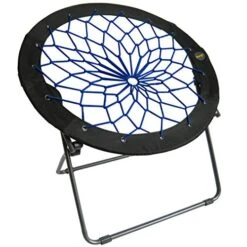 Zenithen Limited Indigo Bunjo Bungee Dish Chair For Dorms, Living Rooms, And Bedrooms (Pack Of 1, Indigo)