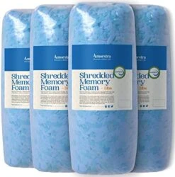 Amorstra Bean Bag Filler Shredded Memory Foam Filling 10 Pounds, Pillow Stuffing Bean Bag Refill Material For Pouf Ottoman Couch Cushion Dog Bed Stuffed Animals And Art Crafts - Blue -Safavieh Furnitue Shop 51edfGdMZrL. AC