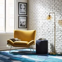 Amazon Brand – Rivet Farr Lotus Accent Chair, 39.8"W, Canary -Safavieh Furnitue Shop 51fYftvbiNL