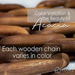 Product Elevations Acacia Wood Chain Link Decor-Modern Home Decor For Farmhouse, Book Shelves, And Racks-Rustic Coffee Table Decor (Brown) -Safavieh Furnitue Shop 51gpkXvzPNL