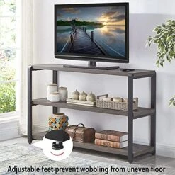 EXCEFUR Sofa Table, Rustic Console Table For Living Room, Foyer Tables For Entryway With 3-Tier Open Shelf, Grey 8 EXCEFUR Sofa Table, Rustic Console Table For Living Room, Foyer Tables For Entryway With 3-Tier Open Shelf, Grey -Safavieh Furnitue Shop 51gz9RP9Y2S