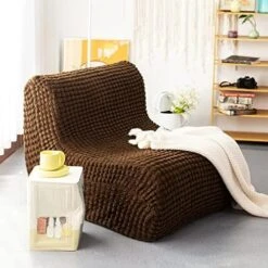 N&V Single Seated Foam Sofa, Armless Floor Sofa, One Piece High Density Foam, Removable And Machine Washable Cover, Champagne 19 N&V Single Seated Foam Sofa, Armless Floor Sofa, One Piece High Density Foam, Removable And Machine Washable Cover, Champagne -Safavieh Furnitue Shop 51h UCCNIbL. AC