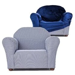 KEET Roundy Kid's Chair, Combo Chair W/Cover, Navy -Safavieh Furnitue Shop 51ieDeCBnHS 1