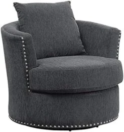 Lexicon Winona Swivel Chair, Gray -Safavieh Furnitue Shop 51ipOYiCTTL. AC