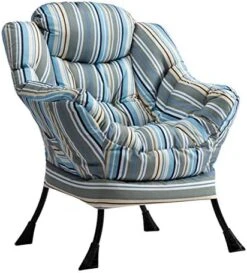 AbocoFur Modern Cotton Fabric Lazy Chair, Accent Contemporary Lounge Chair, Single Steel Frame Leisure Sofa Chair With Armrests And A Side Pocket, Thick Padded Back, Dark Atrovirens -Safavieh Furnitue Shop 51jCgpNDvmL. AC