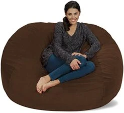 Chill Sack - Bean Bag Lounger, 5-Feet, Charcoal -Safavieh Furnitue Shop 51jdhHVL23L. AC