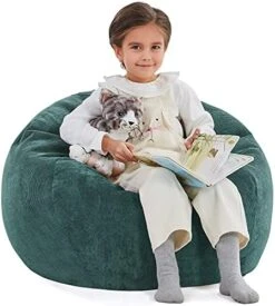 Nobildonna Bean Bag Chair Cover (No Filler) For Kids And Adults. Extra Large 300L Beanbag Stuffed Animal Storage Soft Premium Corduroy -Safavieh Furnitue Shop 51lD7VWIA2S. AC