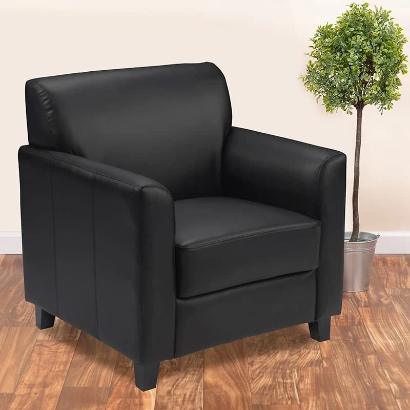 Flash Furniture HERCULES Diplomat Series Black LeatherSoft Chair 2 Flash Furniture HERCULES Diplomat Series Black LeatherSoft Chair - Image 2