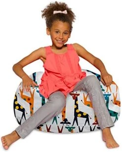 Posh Beanbags Bean Bag Chair, Large-38in, Solid Orange -Safavieh Furnitue Shop 51mNH0D3FIL. AC