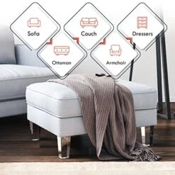 Ornavo Home Set Of 4 Square Mid-Century Modern 6 Inch Clear Acrylic Furniture Legs Replacement For Sofa, Couch, Armchair And Ottoman 10 Ornavo Home Set Of 4 Square Mid-Century Modern 6 Inch Clear Acrylic Furniture Legs Replacement For Sofa, Couch, Armchair And Ottoman -Safavieh Furnitue Shop 51miJDI5KdL