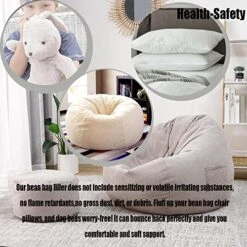 BOXIN 10LBS Blue Shredded Memory Foam Filling For Bean Bag Filler Foam Refill Pillow Dog Beds Chairs Cushions And Arts Crafts, Added Gel Particles,Soft And Great For Stuffing -Safavieh Furnitue Shop 51mx4RHZ7AL