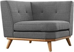 Modway Engage Mid-Century Modern Upholstered Fabric Right-Arm Chaise In Beige -Safavieh Furnitue Shop 51nMt7WhzOL. AC