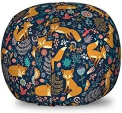 Lunarable Mermaid Scale Storage Toy Bag Chair, Continuous Japanese Circular Pattern Overlap Rounds In Aqua Color Palette, Stuffed Animal Organizer Washable Bag, Small Size, Blue Purple 19 Lunarable Mermaid Scale Storage Toy Bag Chair, Continuous Japanese Circular Pattern Overlap Rounds In Aqua Color Palette, Stuffed Animal Organizer Washable Bag, Small Size, Blue Purple -Safavieh Furnitue Shop 51nS41r4neL. AC