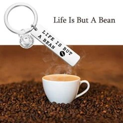 Lywjyb Birdgot Coffee Lovers Gifts Life Is But A Bean Keychain Gift For Best Friends BFF Gift -Safavieh Furnitue Shop 51ndAsrdTXL