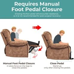 HOMYEDAMIC Recliner Chair Massage Rocker With Heated Modern Ergonomic Lounge 360 Degree Swivel Single Sofa Seat Living Room Lounge Recliners On Clearance Elastic Foam Filling -Safavieh Furnitue Shop 51oQ0yWekuL