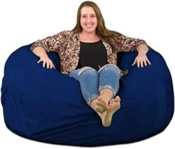 ULTIMATE SACK 5000 (5 Ft.) Bean Bag Chair: Giant Foam-Filled Furniture - Machine Washable Covers, Durable Inner Liner, 100% Virgin Foam. Comfy Bean Bag Chair. (Pink, Fur) -Safavieh Furnitue Shop 51pC1Zha9L. AC