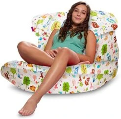 Posh Creations Laguna Lounger Teens, Kids And Adults For Bedrooms And Dorm Rooms, Large Bean Bag Chair, Soft Nylon-Pink -Safavieh Furnitue Shop 51pYTs7VRL. AC