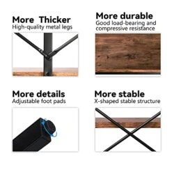 Vagaconl 70.86'' Extra Long Console Table,Sofa Table,TV Cabinet,Bookcase，3-Layer Shelf For Living Room, Entryway -Safavieh Furnitue Shop 51qU86gAFBL