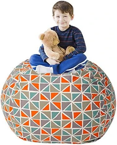 CALA Stuffed Animal Storage Bean Bag Chair-Cover Only- Extra Large 38" Kids Soft Toy Storage - 100% Cotton Canvas Bean Bag Chair(Camouflage) 9 CALA Stuffed Animal Storage Bean Bag Chair-Cover Only- Extra Large 38" Kids Soft Toy Storage - 100% Cotton Canvas Bean Bag Chair(Camouflage) - Image 9
