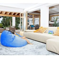 Stuffed Animal Storage Bean Bag Chair Cover(No Filler Included) Stuffable Bean Bag - Stuffed Animal Bean Bag Storage For Kids & Teans Super Soft And Comfortable Bean Bag Stuffed Animal Storage Extra Large - Round Blue 19 Stuffed Animal Storage Bean Bag Chair Cover(No Filler Included) Stuffable Bean Bag - Stuffed Animal Bean Bag Storage For Kids & Teans Super Soft And Comfortable Bean Bag Stuffed Animal Storage Extra Large - Round Blue -Safavieh Furnitue Shop 51rDnP7DDLL