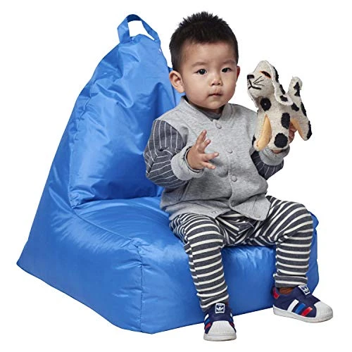 Factory Direct Partners 10481-FB Cali Alpine Sack Bean Bag Chair, Dirt-Resistant Coated Oxford Fabric - French Blue 2 Factory Direct Partners 10481-FB Cali Alpine Sack Bean Bag Chair, Dirt-Resistant Coated Oxford Fabric - French Blue - Image 2