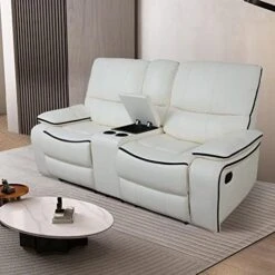 A Ainehome Living Room Furniture Couch Recliner Set With Console Storage Recliner Sofa And Loveseat Chair Sets Couch For Living Room(C-Brown Leatherel,3 Piece Set) -Safavieh Furnitue Shop 51w0zEIIdUL. AC