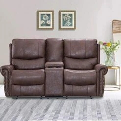 Recliner Chair Reclining Recliner Sofa Couch Sofa Palomino Fabric Home Theater Seating Manual Recliner Motion For Living Room -Safavieh Furnitue Shop 51wmDWZ3DZL. AC
