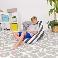 Posh Creations Bean Bag Chair For Kids And Teens -Twist Chair Medium 100L Size -Safavieh Furnitue Shop 51xyIU qCRL. AC