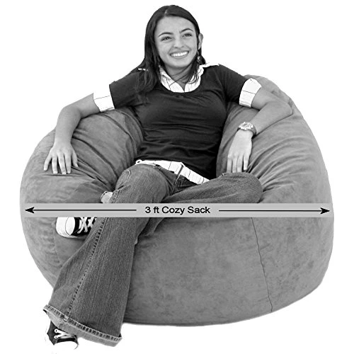 Cozy Sack 3-BB-CINNABAR Bean Bag Chair, 3 Foot XL 3 Cozy Sack 3-BB-CINNABAR Bean Bag Chair, 3 Foot XL - Image 3