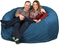 ULTIMATE SACK 6000 (6 Ft.) Bean Bag Chair: Giant Foam-Filled Furniture - Machine Washable Covers, Durable Inner Liner, 100% Virgin Foam. Comfy Bean Bag Chair. (Charcoal, Fur) -Safavieh Furnitue Shop 51ykpA9wchL. AC
