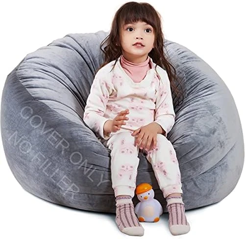 Stuffed Animal Storage Bean Bag Chair Cover(No Filler Included) Stuffable Bean Bag - Stuffed Animal Bean Bag Storage For Kids & Teans Super Soft And Comfortable Bean Bag Stuffed Animal Storage Extra Large - Round Blue 10 Stuffed Animal Storage Bean Bag Chair Cover(No Filler Included) Stuffable Bean Bag - Stuffed Animal Bean Bag Storage For Kids & Teans Super Soft And Comfortable Bean Bag Stuffed Animal Storage Extra Large - Round Blue - Image 10