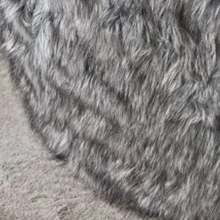 Christopher Knight Home Laraine Furry Glam Dark Light Grey Streak Faux Fur 3 Ft. Bean Bag -Safavieh Furnitue Shop 618EnwXq9lL